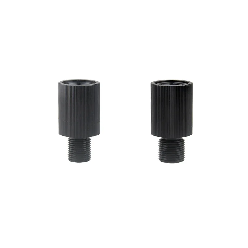 Black Aluminum Male M18*1.5 Dump To 5/8 "-18UNF Female Gas Fitting Adapter Threaded Fittings Connector Parts Air Accessories