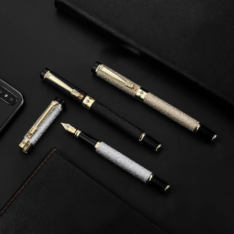 Office School Supplies Stationery for Men Women Luxury Gifts Fountain Pen 0.5mm for Extra Fine Metal Nib Pen Calligraphy