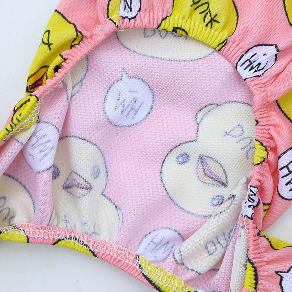 Dog Pajamas Jumpsuit Soft Lightweight Cotton Rompers for Small Dog Cat Puppy Indoor Clothes Yellow Duck Printed T Shirt for Pets