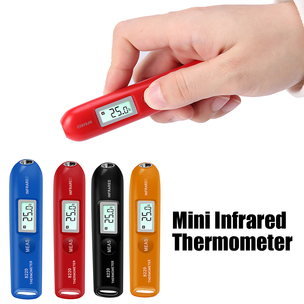 8220 Industrial Pyrometer Mini Digital Infrared Thermometer For Kitchen BBQ Frying Cooking IR Laser Temp Non-Contact -50~220°C