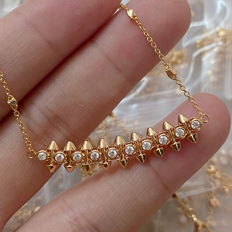 Series necklace for woman designer for man diamond Gold plated 18K T0P quality highest counter quality European size gift for girlfriend premium gifts 003