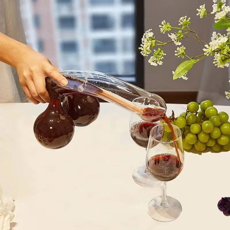 Unique Funny Decanter Interesting Sober with High Borosilicate Glass 240529