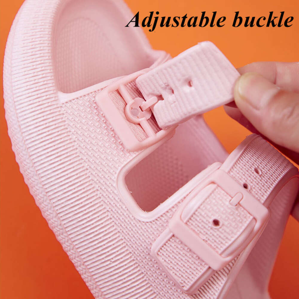 Ddmysheep Spring Ladies Thick Platform Cloud Slippers Women Fashion Buckle Soft Sole Pillow Slides Sandals Woman Summer Beach Non Slip Flip Flops Appa