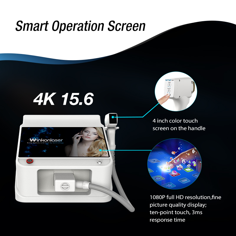 Ice Painless Laser Permanent Hair Remover LED Laser Hair Removal Machine 650~1300nm laser Diode Epilation Definitive