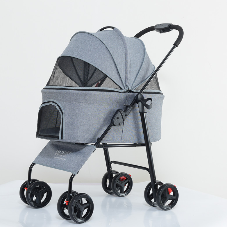 High Quality Strong And Durable Metal Can Separate Small Portable Pet Stroller Outdoor Travel Of Cats And Dogs For Pet Stroller