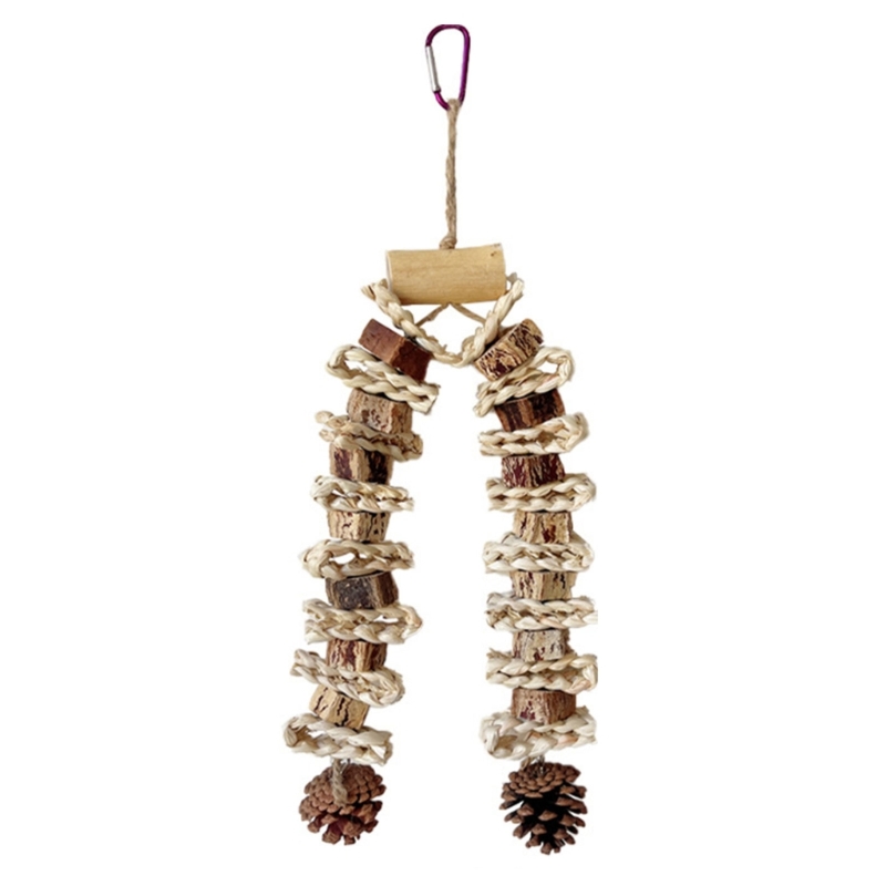 Birds' Entertainment Station: Specially Crafted Chunky Pine Cones for Beak Play