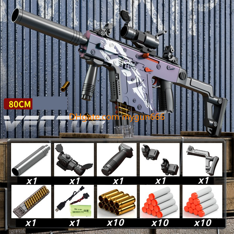 Victor Electric Toy Guns Soft Bullet Gun with Shells Submachine Blaster Automatic Shooting Submachine gun For Adults Boys CS Fighting
