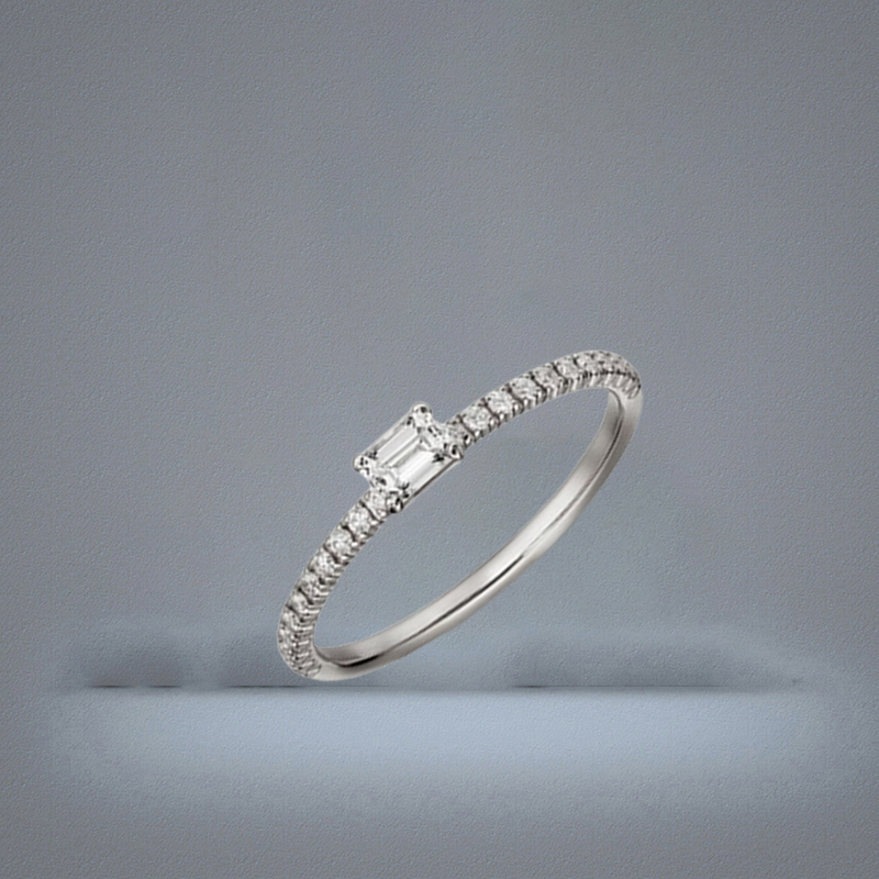 love diamond ring designer jewlery women engagement wedding rings luxury moissanite ring Rose gold Silver Titanium