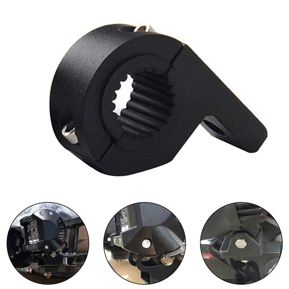 1pc Motorbike LED Light Bar Clamps Brackets Tube Clamp Mount Kit For Motorcycle Fog Light Mount Motorcycle Accessories Black