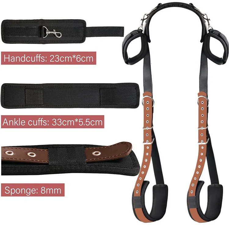 Adult sex bracelet open leg restraint kit size limit 240516