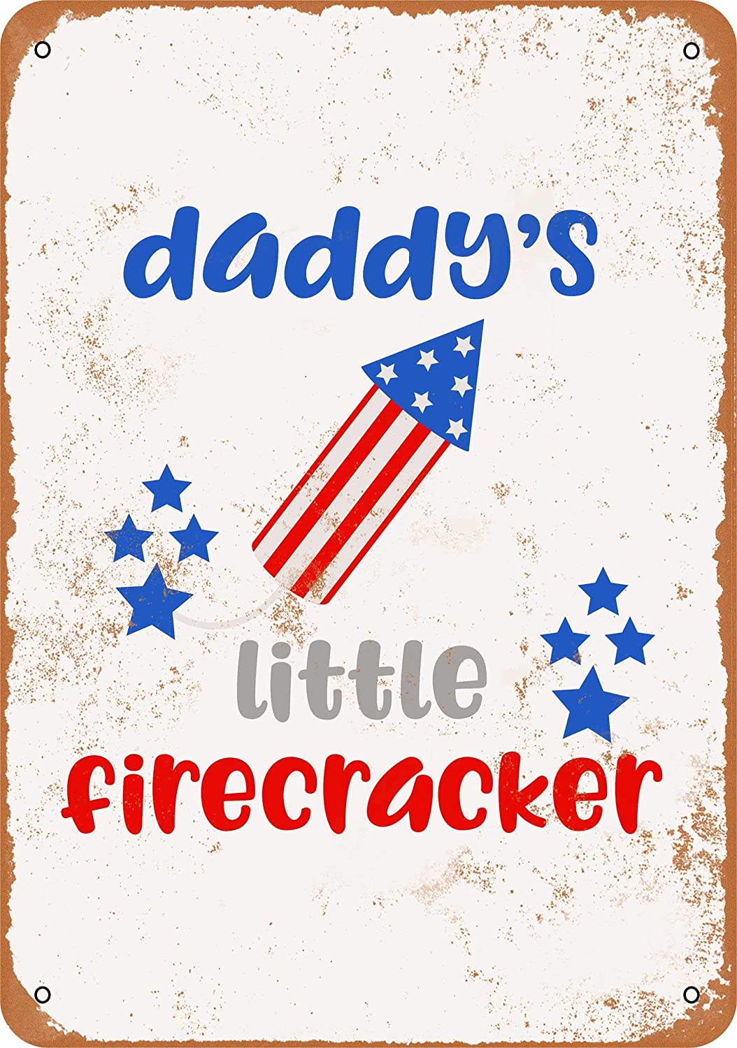 Devil Dog Flashlight Firecracker Sign Vintage Metal Tin Sign 20x30 cm