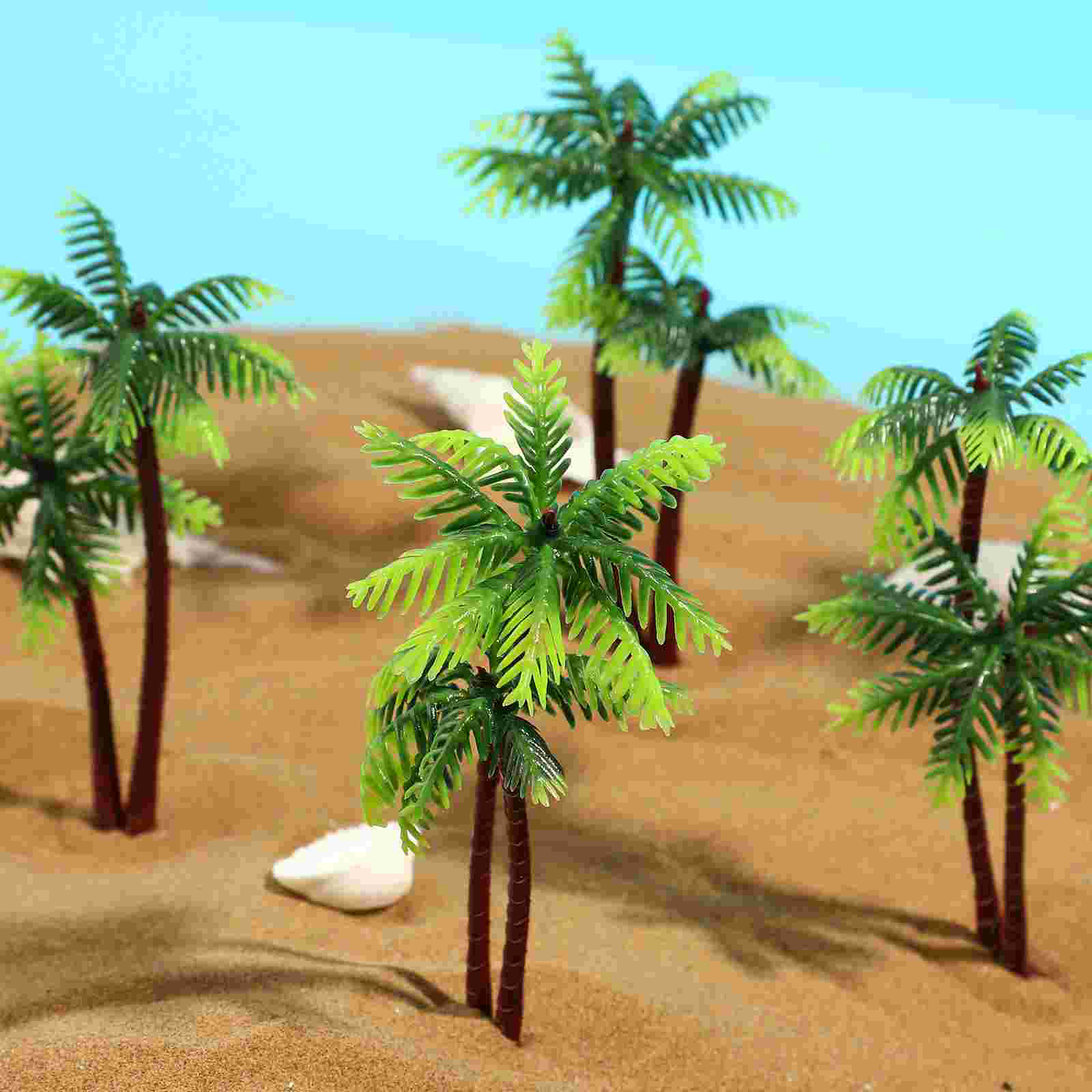 Inflatable Faux Plant Palm Trees Decorations Fish Tank Micro Landscape Artificial