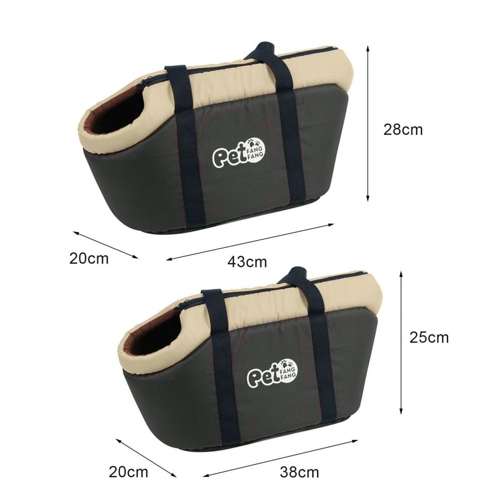 Carrier Tote Pet Bag Adjustable for Pet Interior Pad Soft-Sided Fabric for Pet