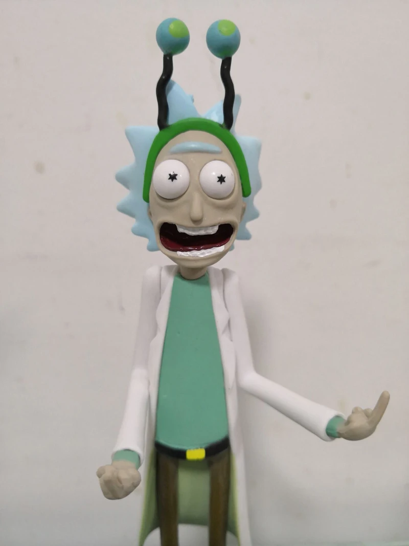 Middle Finger Rick Figure Model Toy