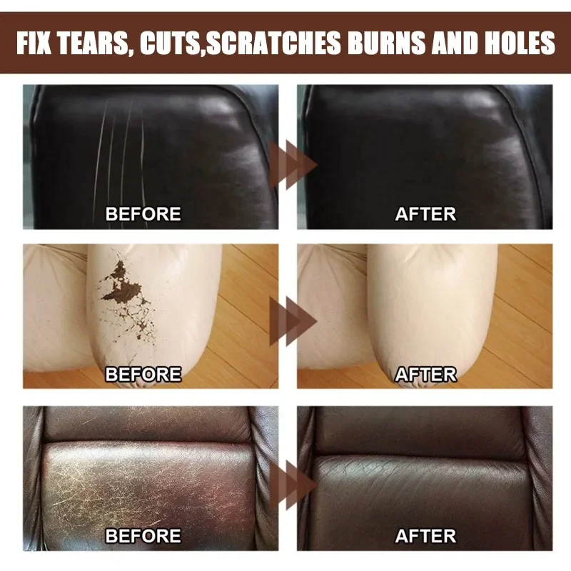 Leather Patch Cream Leather Scratches and Cracks Leather Repair Car Seat Leather Sofa Repair Cream Leather Reconditioning Cream