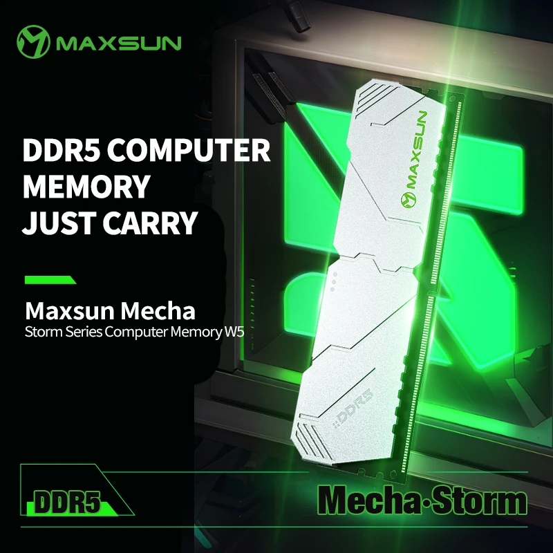 MAXSUN New DDR5 Memory RAM 16GB 5600MHz DDR5 Ram Desktop Memory 288Pin Dimm 1.25V Computer components Gaming Computer Rams