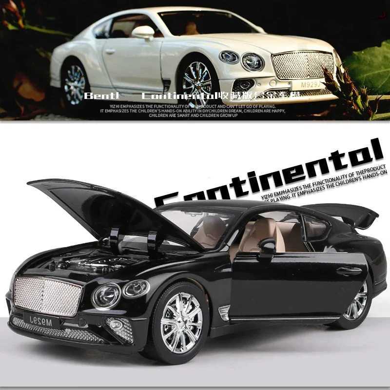 Diecast Model Cars 1 24 Bentley Continental GT Alloy Luxy Car Model Diecasts Simulation Metal Car Model Sound Light Collection Childrens Toys Gift