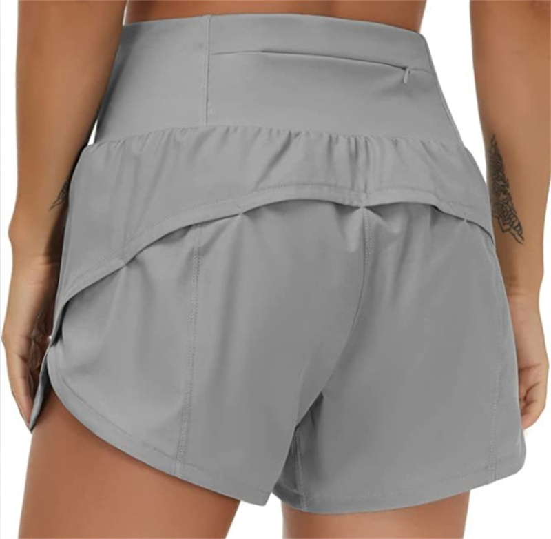 Speed Up High-Rise Lined Short Waist Sports Shorts Womens Set Quick Drying Loose Running Clothes Back Zipper Pocket Fitness Yoga New Arrivals Hot Sale