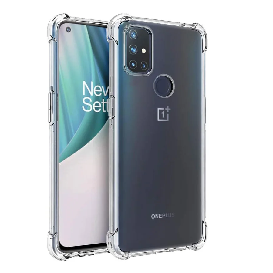 Transparent Shockproof Case For Oneplus 7 7T 8 8T 9R 9RT Clear Shell Nord N10 N20 N30 N100 N200 N300 Soft Silicone Back Cover