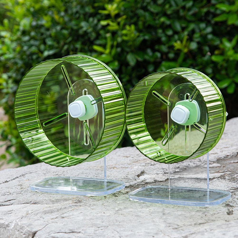 Hamster Wheel Easy to Install Pet Running Wheel Transparent Hamster Exercise Toy Small Pets Supplies