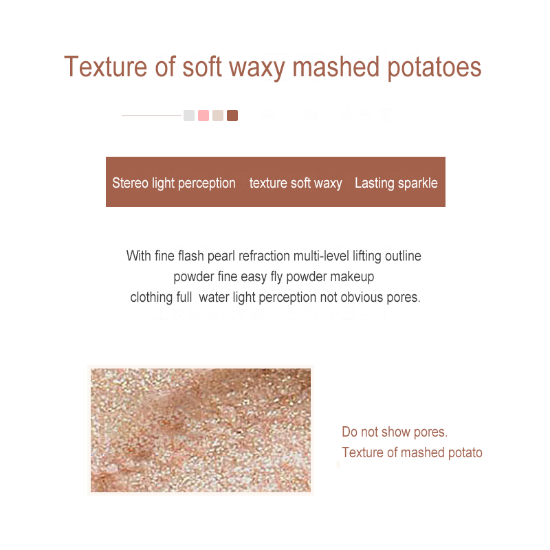 highlighter 1/2PCS Colors 5 Shimmer Tone Repair Highlight makeup Facial Bronzers Palette 3D Illuminator Contour Powder cosmetics smile