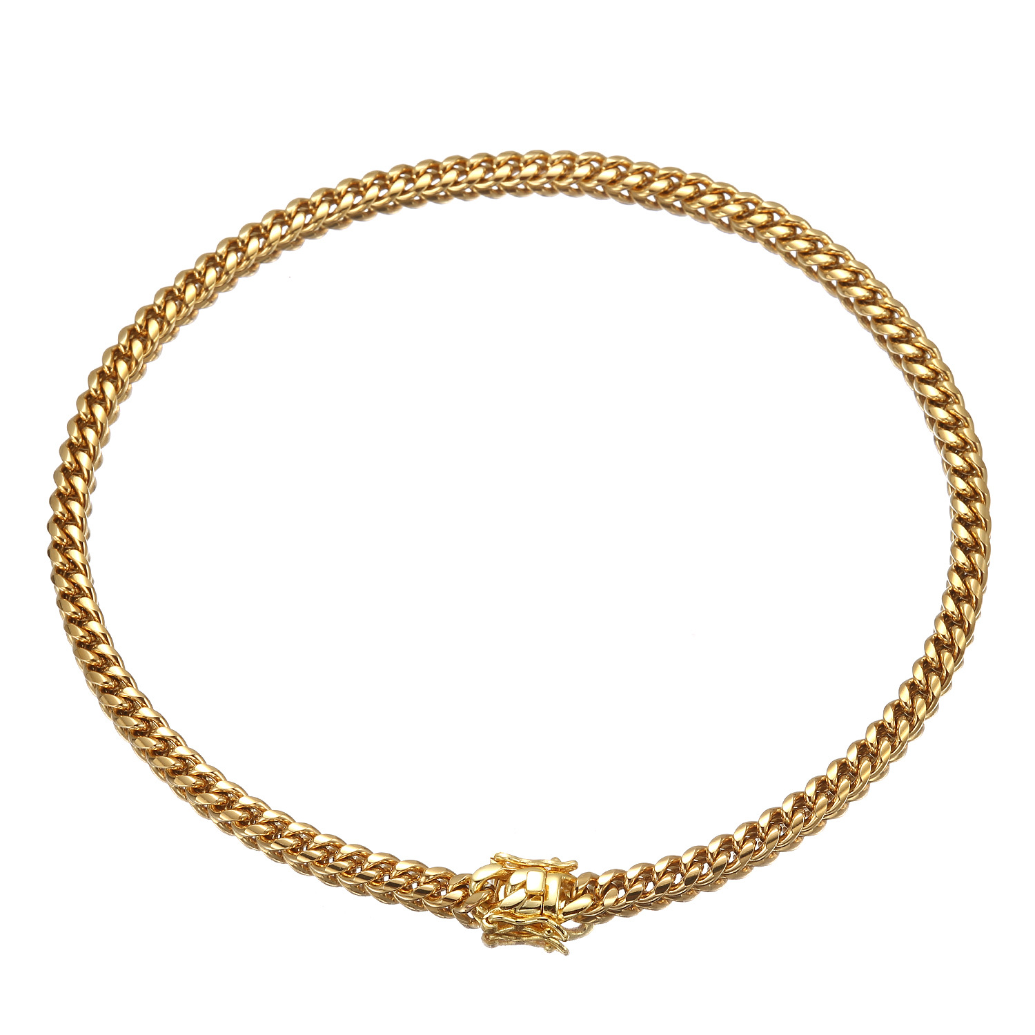 6-22mm Mens Hip Hop 316L Stainless Steel Miami Cuban Link Chain Necklace Jewelry