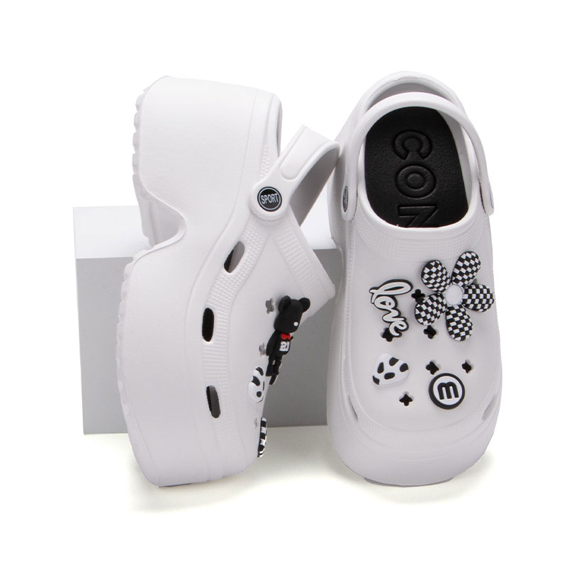 Chunky Platform Clogs: Bear Sandals for Women, 2024 Summer Beach Slippers