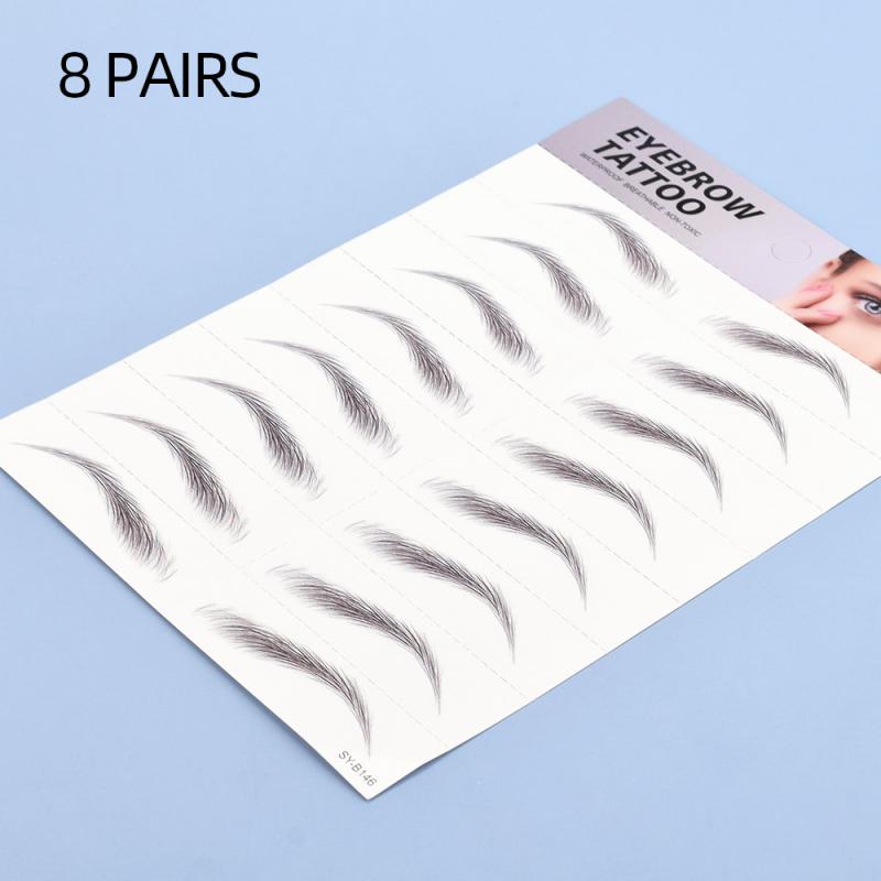 Eyebrow Tattoo Sticker False Eyebrows Waterproof Long Lasting Eye Brows Stickers Makeup Cosmetics Maquillaje