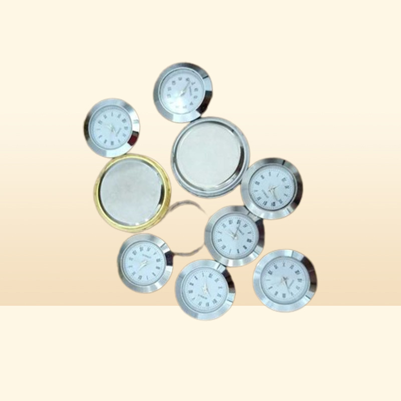 37mm Mini Insert Clock Watch Japanese Movement Gold Metal Fit Up Clock Insert Roman Mumerals Clock Accessories5879804