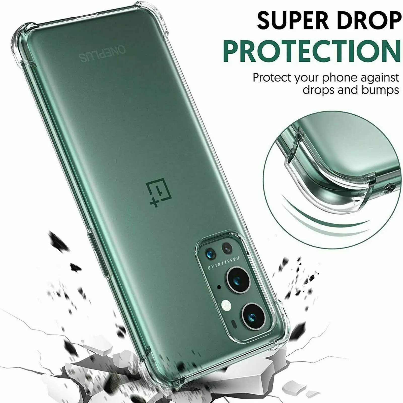 Transparent Shockproof Case For Oneplus 7 7T 8 8T 9R 9RT Clear Shell Nord N10 N20 N30 N100 N200 N300 Soft Silicone Back Cover
