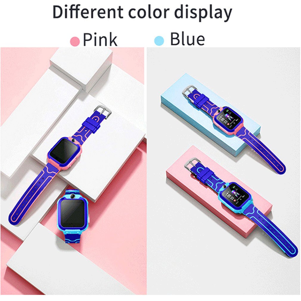 New Kids Smart Watch Wrist Kids Smart Watch Boys Girls GPS Tracker Waterproof Watch Electronic Digital Connected Clock for Kids