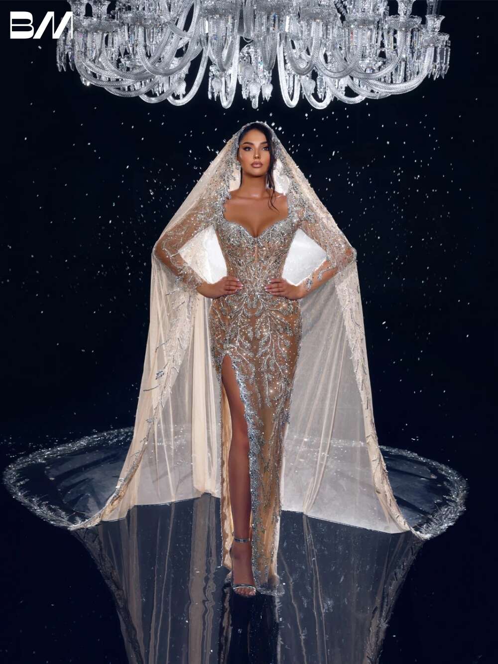 Elegant Sweetheart Neck Wedding Ball Bridal Gown Shiny Beading Sequins Bride Dresses Vestidos De Novia 0603