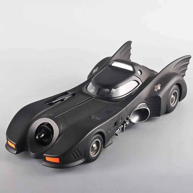 Diecast Model Cars 1/18 Alloy Classic Movie Car Batmobile Bat Sports Car Model Diecast Metal Racing Car Model Sound Light Simulation Kids Toy Gifts