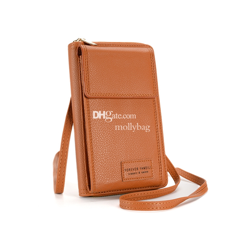 Designer Women's High Quality Fashion New Phone Wallet Multi functional Shoulder Bag PU Leather Classic Retro Crossbody Bag Multi color