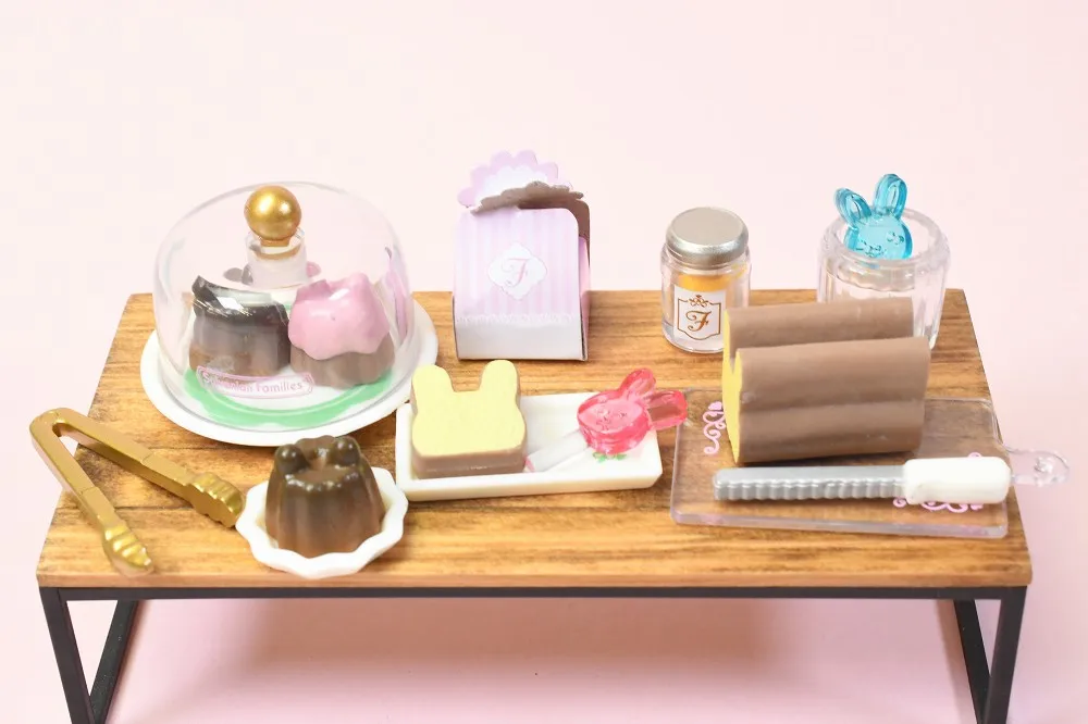 Tarlin capsule toys Animals forest Family cute cake shop 3 dollhouse miniatures for 1/12 dolls figures candy toy gashapons