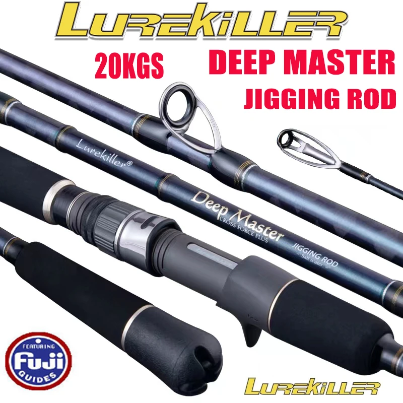 Lurekiller Japan Full Fuji Parts Jigging Rod 1.8M PE 2-4 Lure Weight 80-200G/100-30G 20kgs Spinning/casting Ocean Fishing Rod