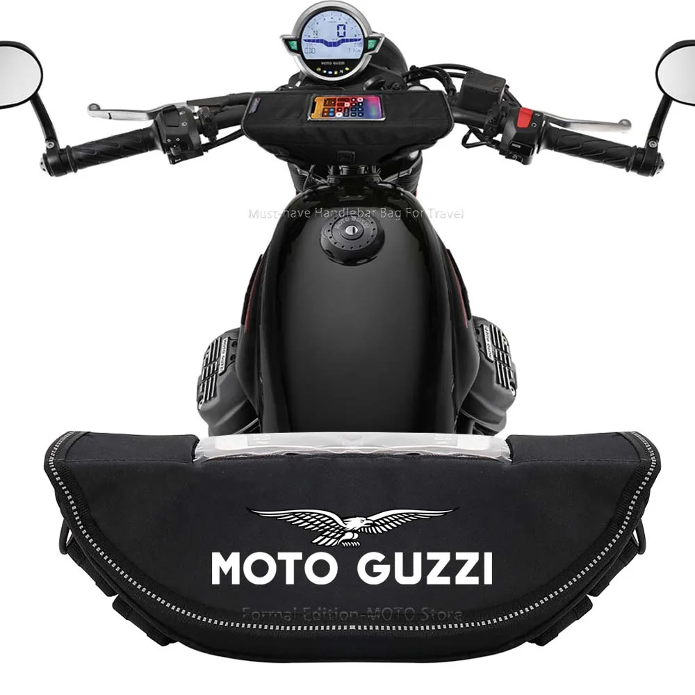 Motorcycle Accessories Waterproof Bag Storage Handlebar Travel Tool bag For Moto Guzzi V100 V85 TT V9 V7 California Steio