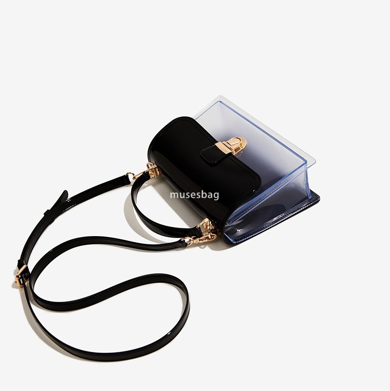Designer bag transparent Barbie jelly bag handbag fashionable and versatile summer shoulder bag women's large capacity crossbody bag