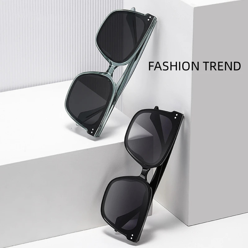 MOMOJA Fashion Business Polarized Eyeglasses Classic Retro TR Sunglasses Optical Prescription Glasses Frame For Men TR7507 240528