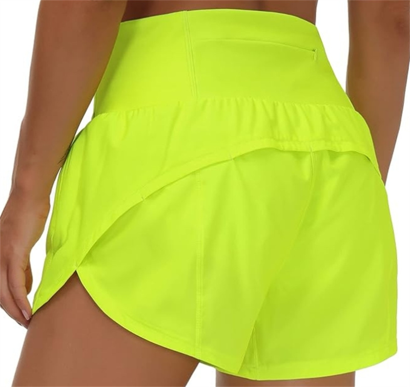 Speed Up High-Rise Lined Short Waist Sports Shorts Womens Set Quick Drying Loose Running Clothes Back Zipper Pocket Fitness Yoga New Arrivals Hot Sale