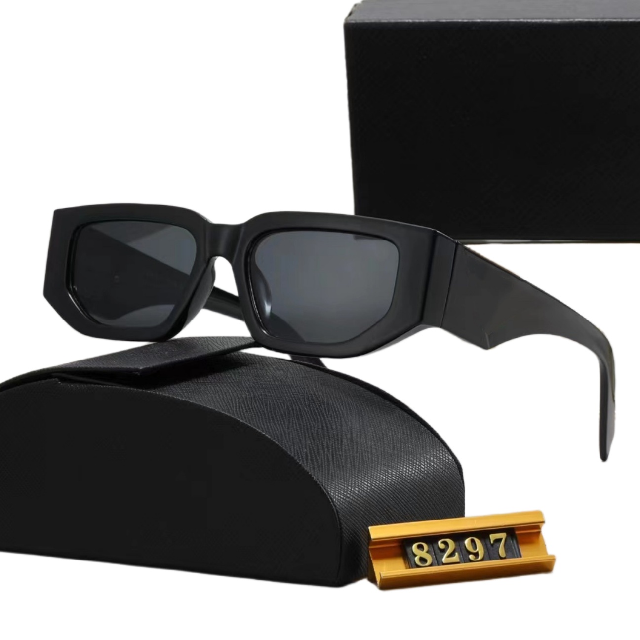 8297 XY Top luxury Sunglasses Polarizing lens designer womens Mens Goggle senior Eyewear For Women eyeglasses frame Vintage Metal Sun Glasses With Box leopard