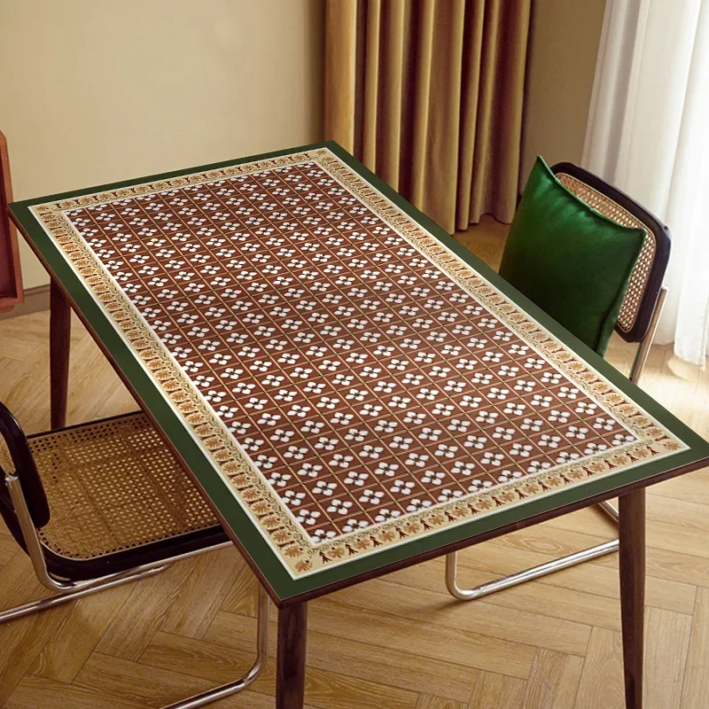 Mantel Ajustable Redondo Mantel De Mesa Transparente Toile Ciree Table YYPF01