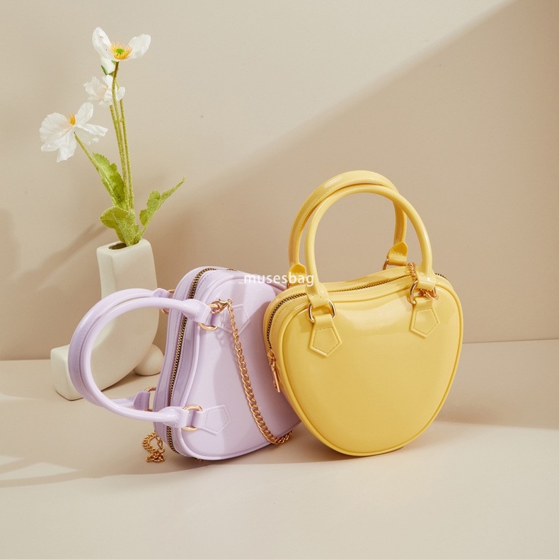 Designer bag love Barbie jelly bag fashionable and versatile dinner bag beach bag summer women's mini diagonal bag