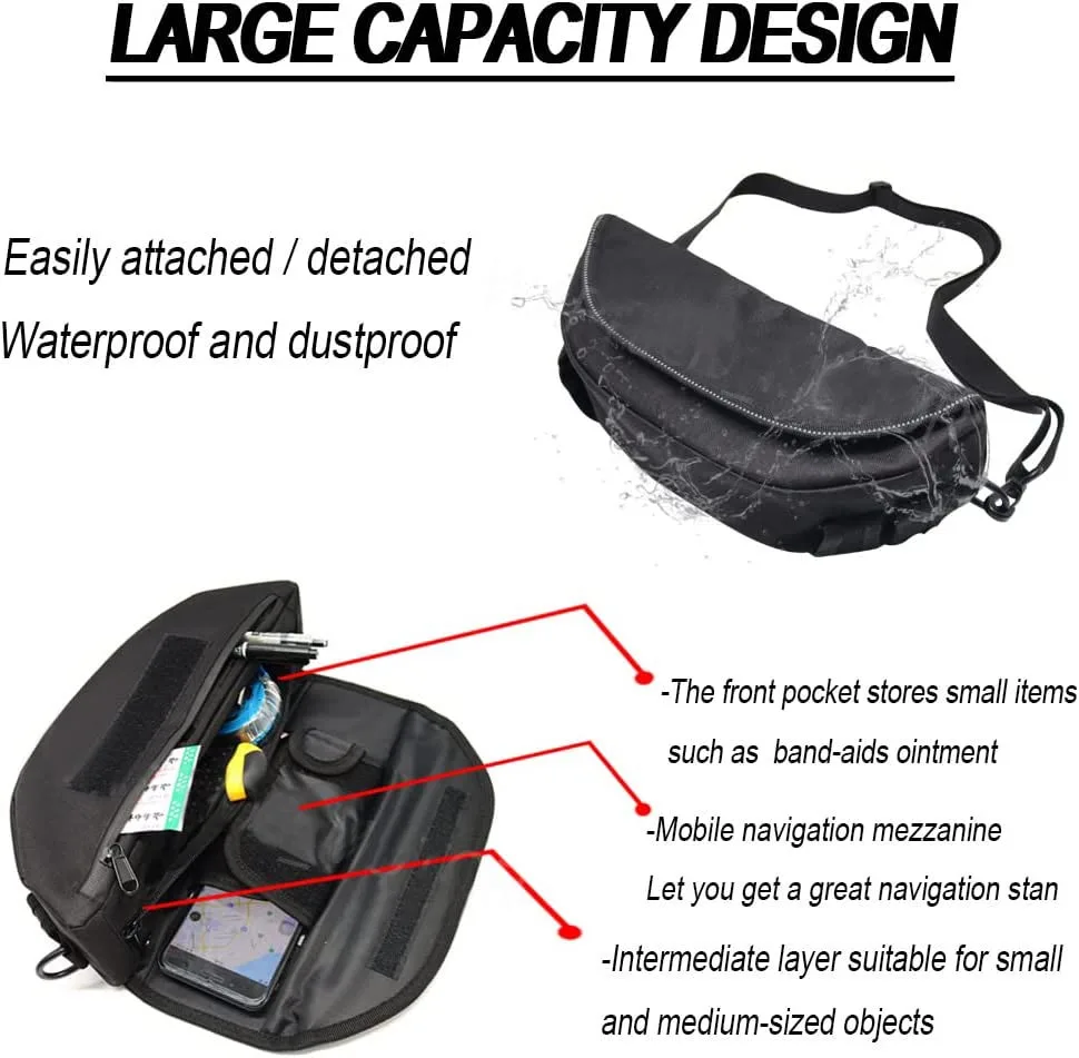 Motorcycle Accessories Waterproof Bag Storage Handlebar Travel Tool bag For Moto Guzzi V100 V85 TT V9 V7 California Steio