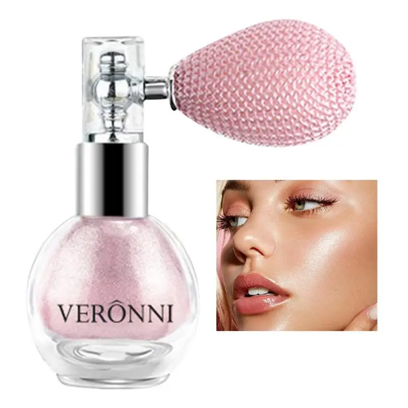 Sparkle Powder Spray Shiny Body Glitter Spray Body Glitter High Gloss Makeup Spray Body Bronzer Highlight Powder Spray