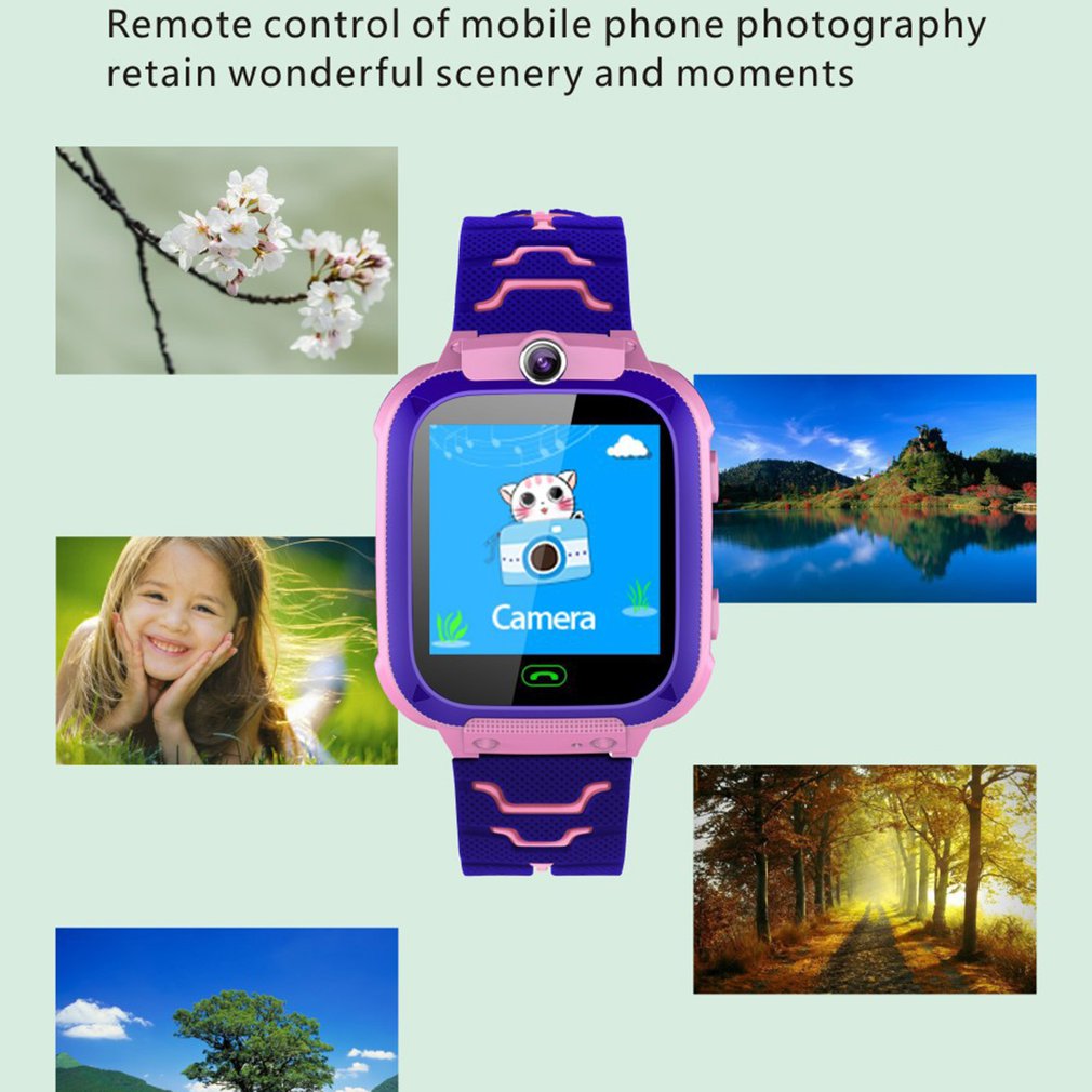 New Kids Smart Watch Wrist Kids Smart Watch Boys Girls GPS Tracker Waterproof Watch Electronic Digital Connected Clock for Kids