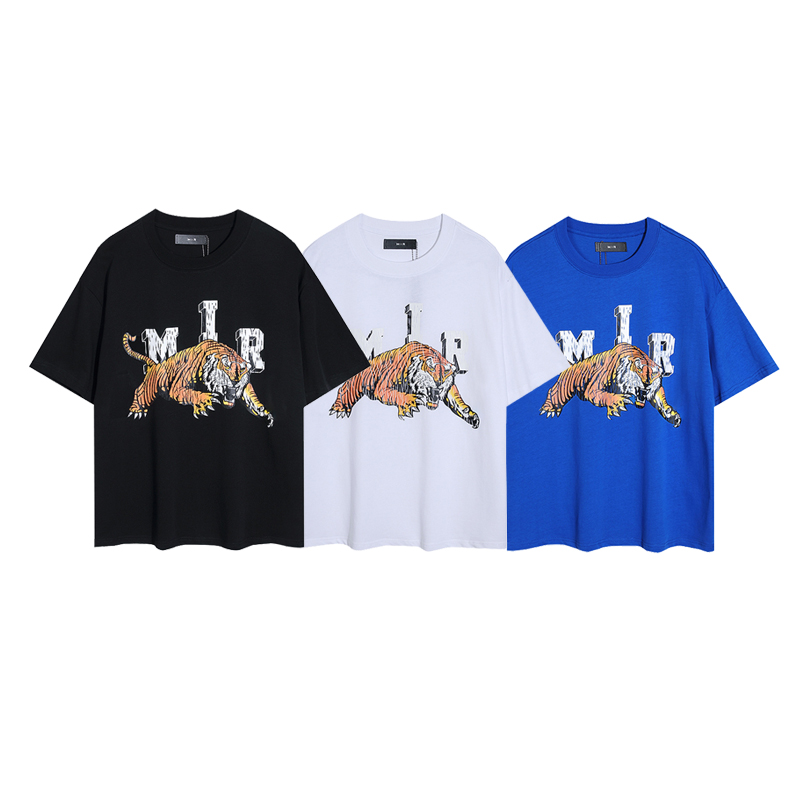 24 Summer Luxury Mens Designer T Shirt Amirirs Shirt Letter Print Graphic Tee High Street Men Women Unisex Loose Casual Short Sleeve T-Shirts Cotton Oversize S-XL