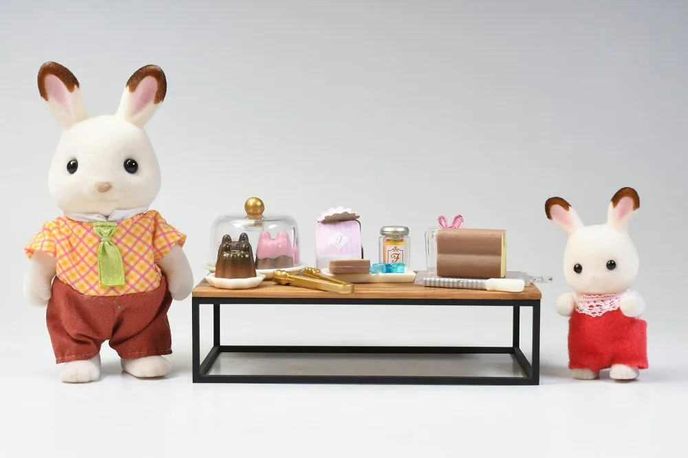 Tarlin capsule toys Animals forest Family cute cake shop 3 dollhouse miniatures for 1/12 dolls figures candy toy gashapons