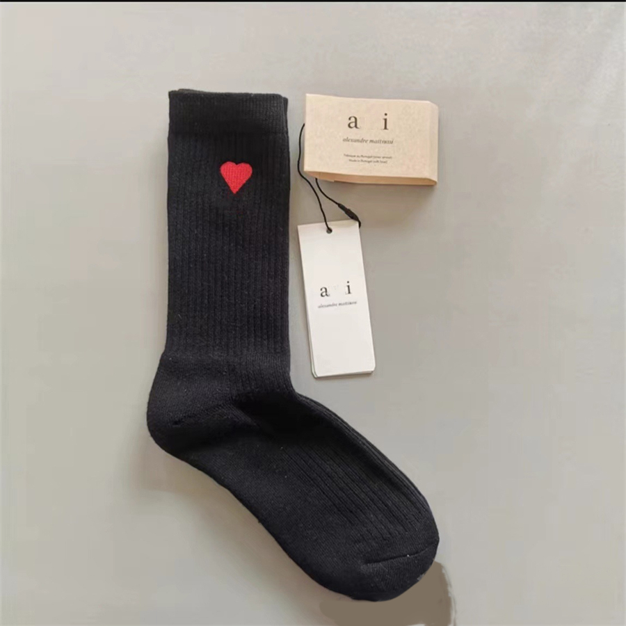 Stylish Unisex Sports Letter Print Cotton Mid Tube Socks In 12 Colors For All Seasons