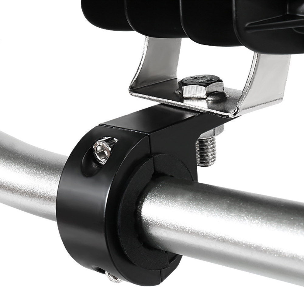 1pc Motorbike LED Light Bar Clamps Brackets Tube Clamp Mount Kit For Motorcycle Fog Light Mount Motorcycle Accessories Black